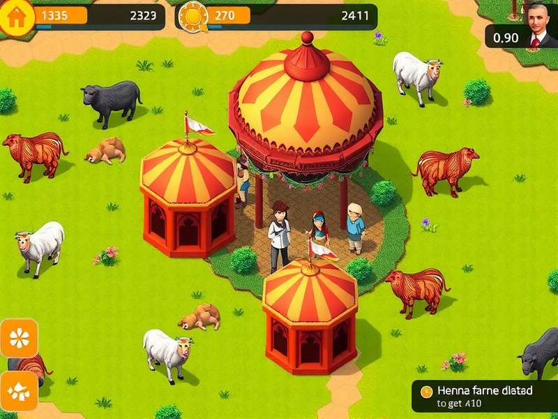 Henna Farm Life special event decoration with tricolor theme